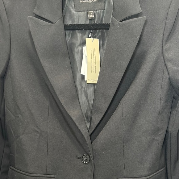 NWT-Banana Republic Black Blazer Professional Suit Jacket - Picture 9 of 16